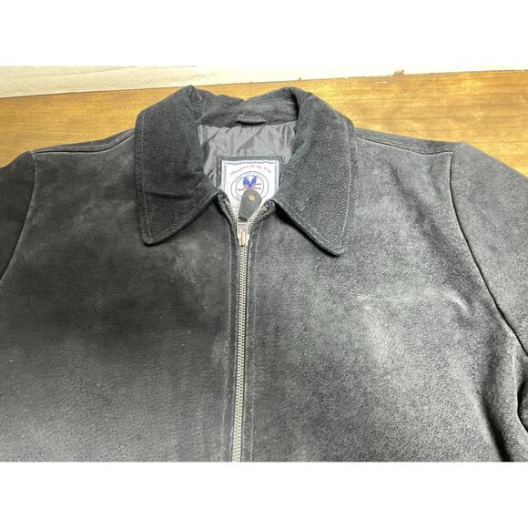 Vintage JLC Adventures On The Wing American Classic M 100% Leather Jacket - Picture 5 of 14